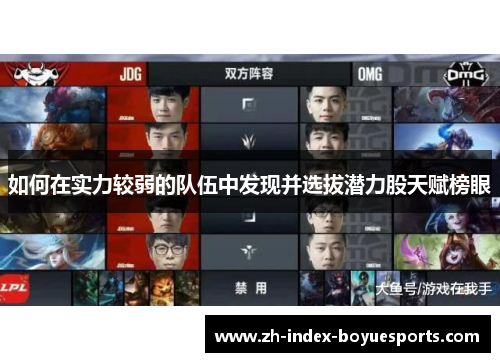 如何在实力较弱的队伍中发现并选拔潜力股天赋榜眼